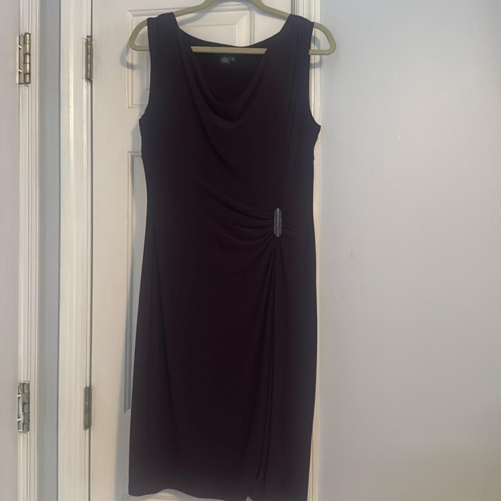 Lauren Ralph Lauren dress size 12, color purple.